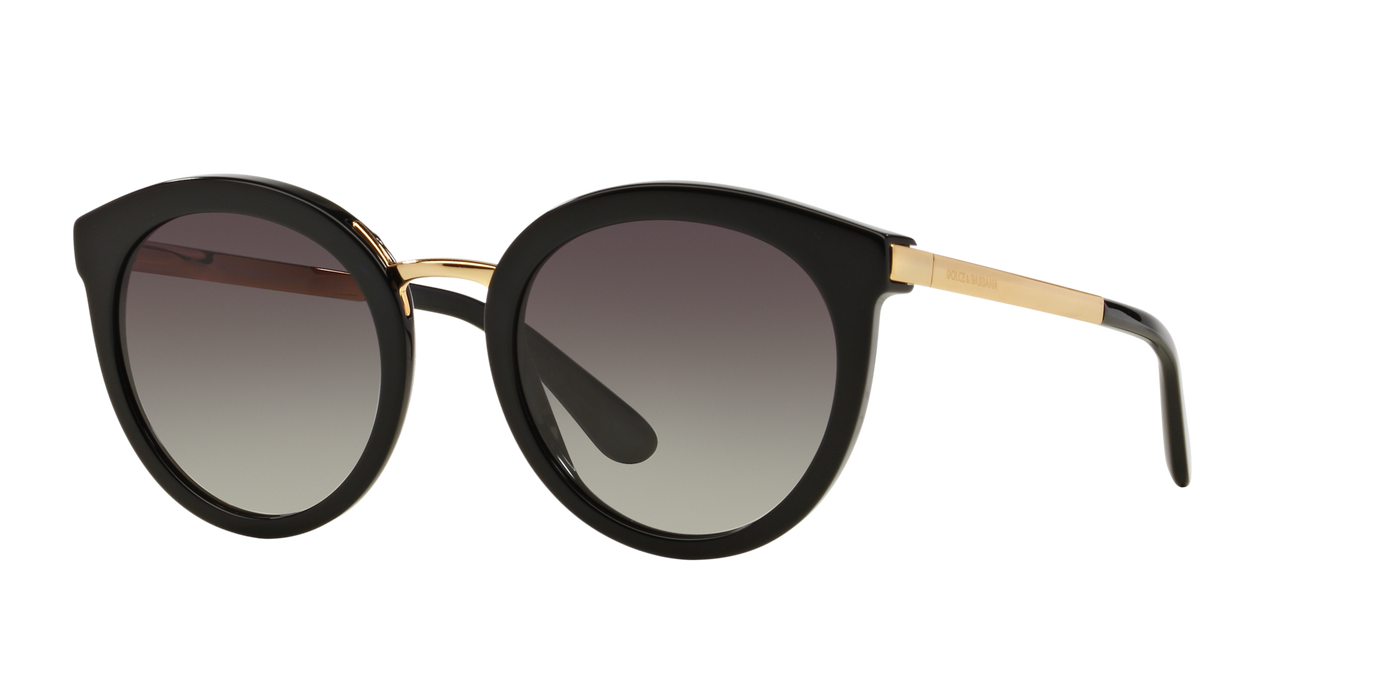 Anteojos de Sol Dolce & Gabbana DG4268 52 Blk Gry Grd