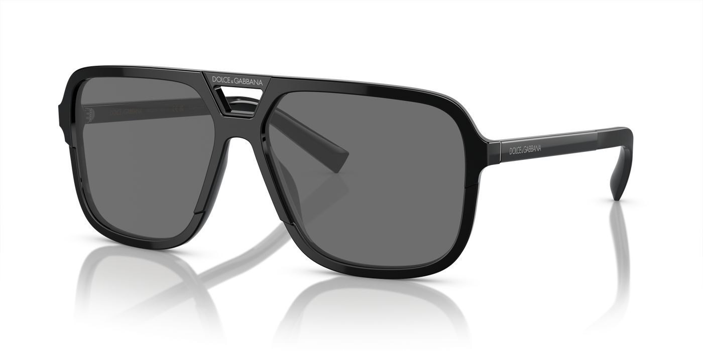 Anteojos de Sol Dolce & Gabbana DG4354 61 Blk Tan Gry Pol
