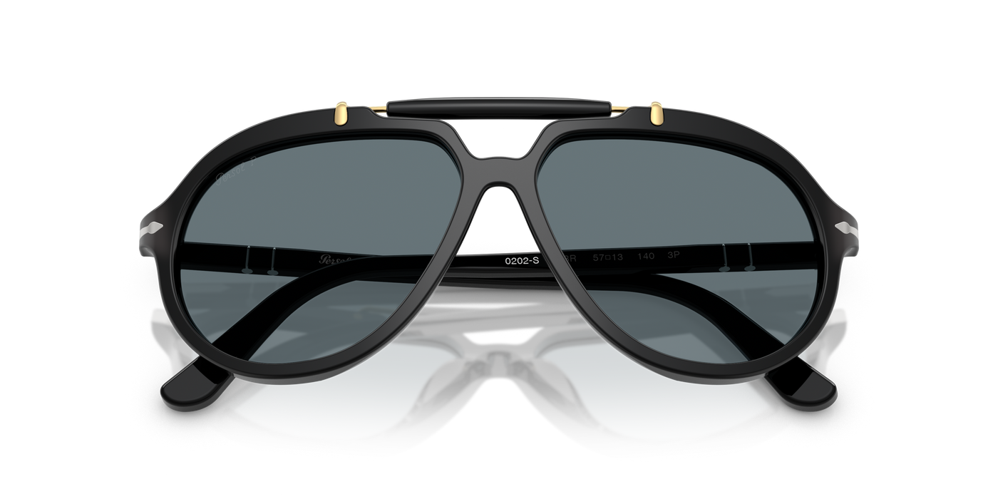 Anteojos de Sol Persol PO0202S  BLK SHN BLU Polarizado