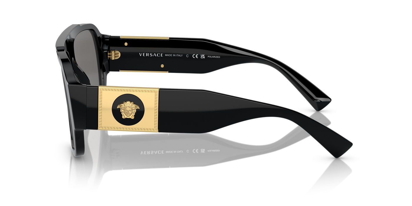 Anteojos de Sol Versace VE4436U  BLK SHN GRY Polarizado
