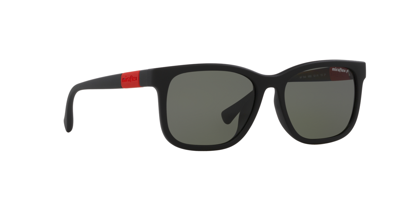 Anteojos de Sol Miraflex Kids MF1040 BLK MT GRN Polarizado
