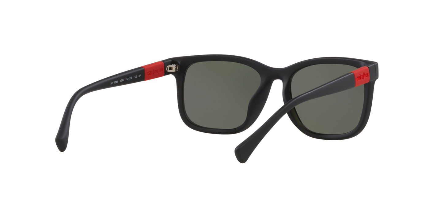 Anteojos de Sol Miraflex Kids MF1040 BLK MT GRN Polarizado