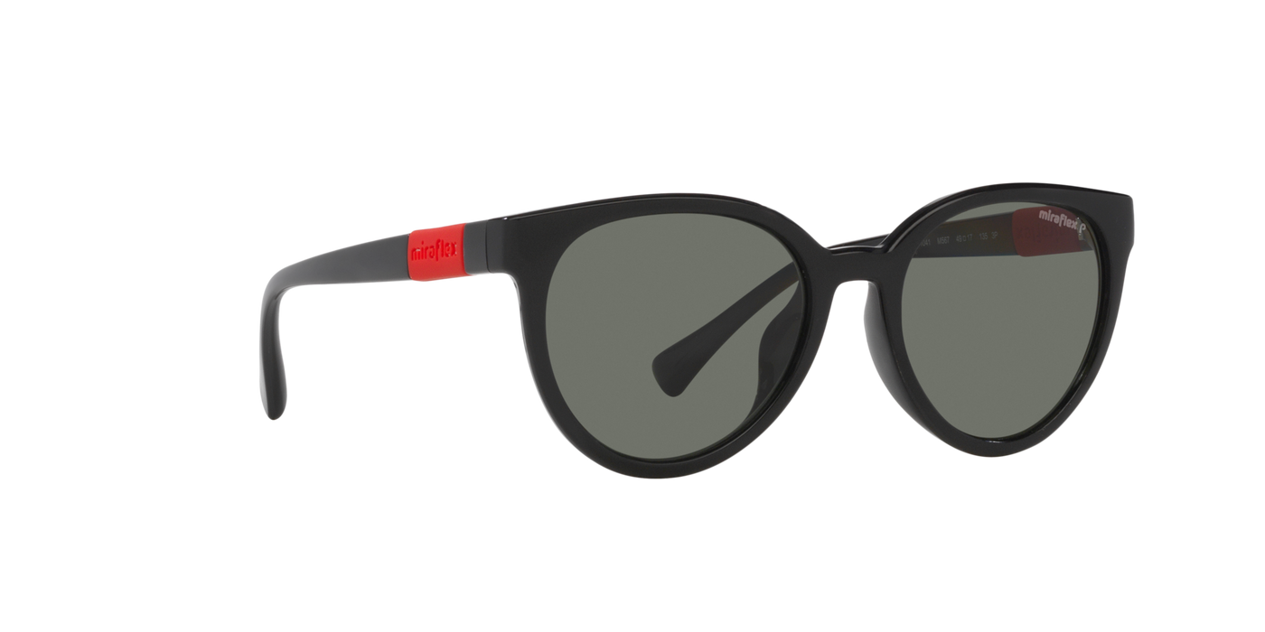 Anteojos de Sol Miraflex Kids MF1041  BLK SHN GRN Polarizado