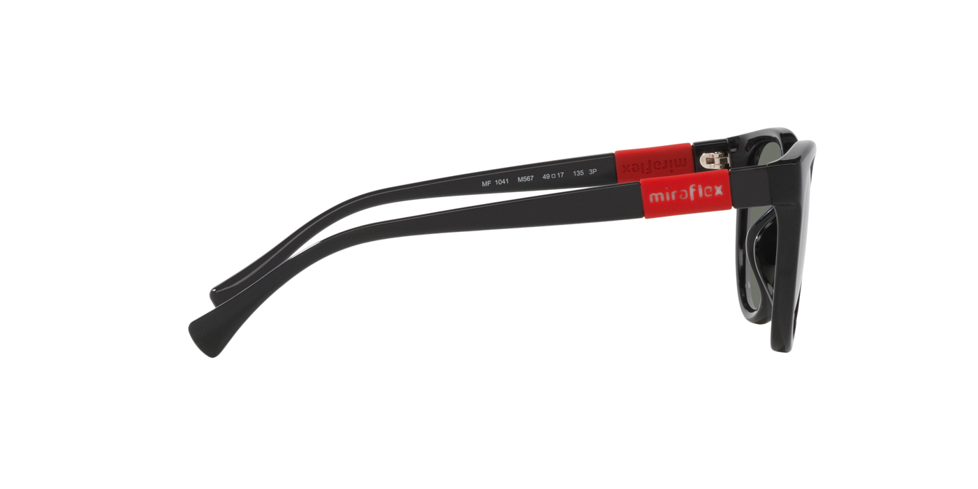 Anteojos de Sol Miraflex Kids MF1041  BLK SHN GRN Polarizado