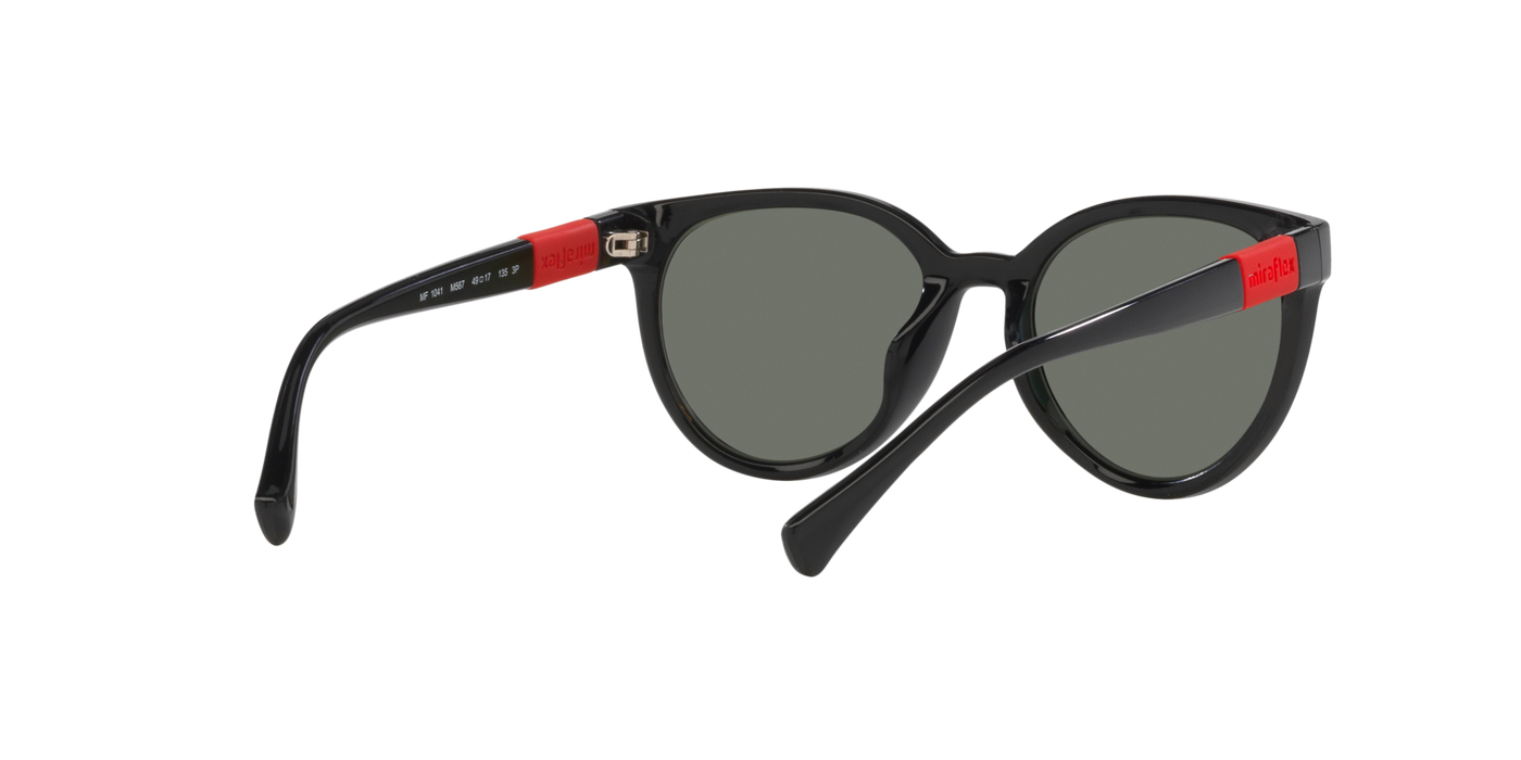 Anteojos de Sol Miraflex Kids MF1041  BLK SHN GRN Polarizado