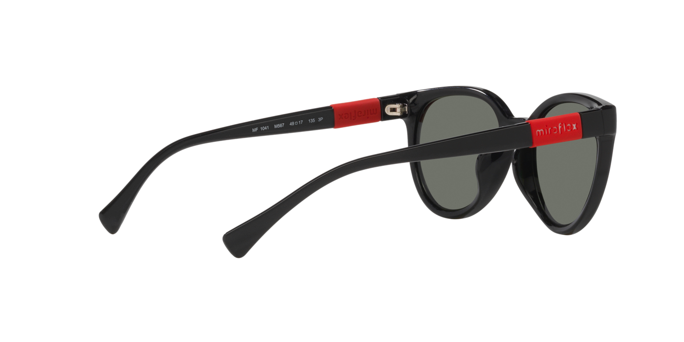 Anteojos de Sol Miraflex Kids MF1041  BLK SHN GRN Polarizado
