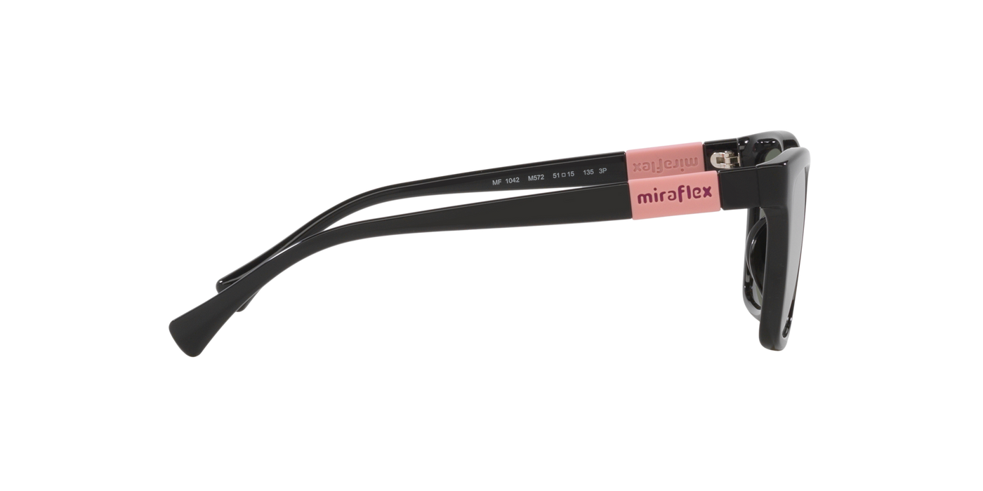 Anteojos de Sol Miraflex Kids MF1042 BLK SHN GRN Polarizado