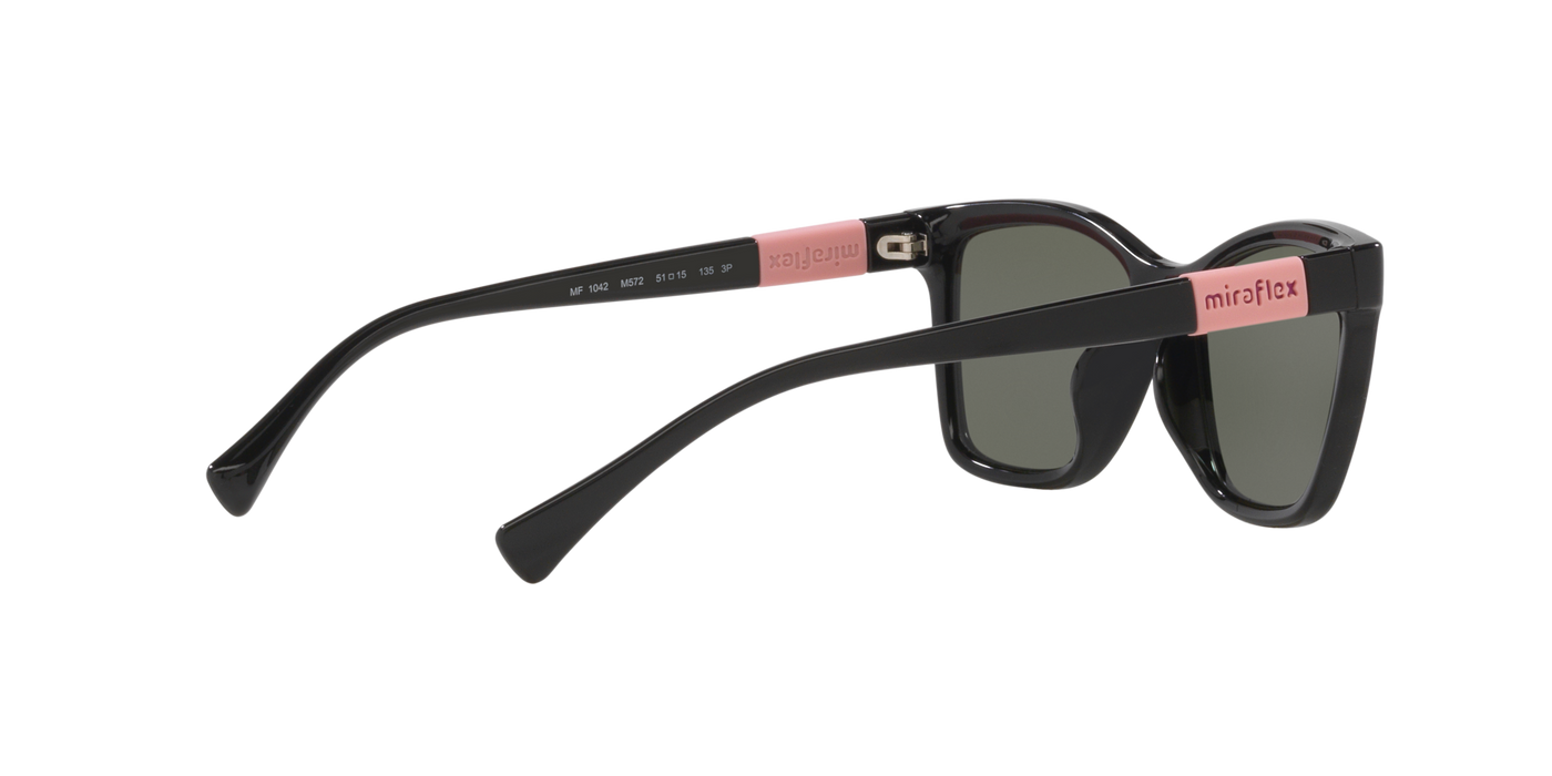 Anteojos de Sol Miraflex Kids MF1042 BLK SHN GRN Polarizado