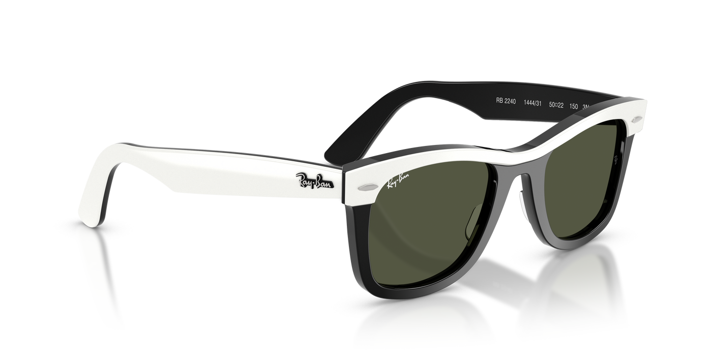 Anteojos de Sol Ray Ban RB2240 WAYFARER WHT SHN GRN