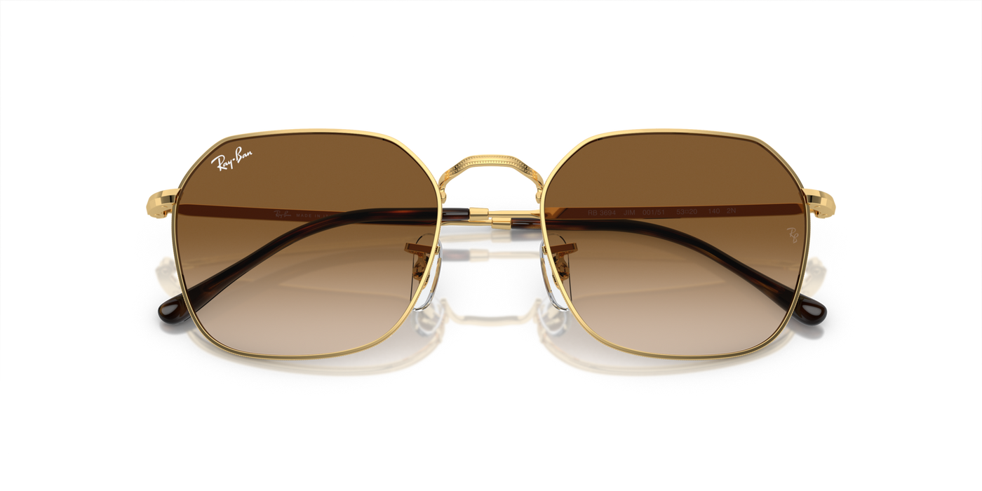Anteojos de Sol Ray-Ban Jim 3694 GLD SHN BRN G