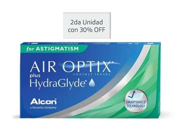 Lentes de contacto Air Optix Plus con HydraGlyde para astigmatismo