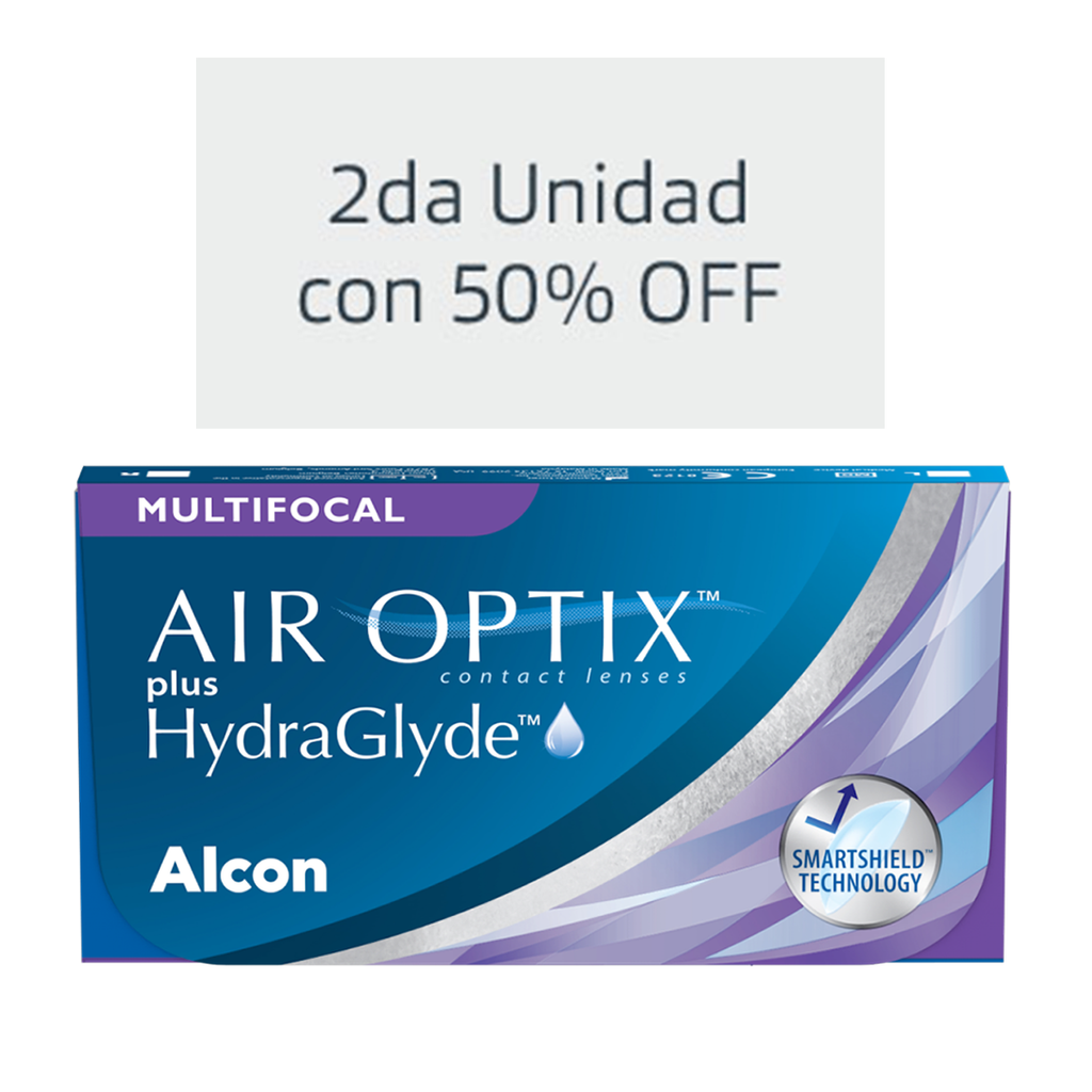 Lentes de contacto Air Optix Plus con Hydraglyde multifocal Mas Vision Argentina
