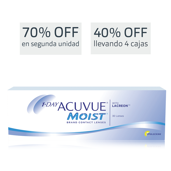 Lentes de contacto Acuvue Moist 1 Day