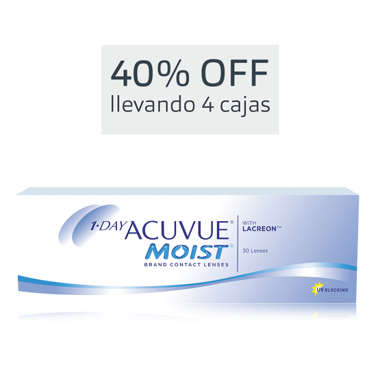 Lentes de contacto Acuvue Moist 1 Day