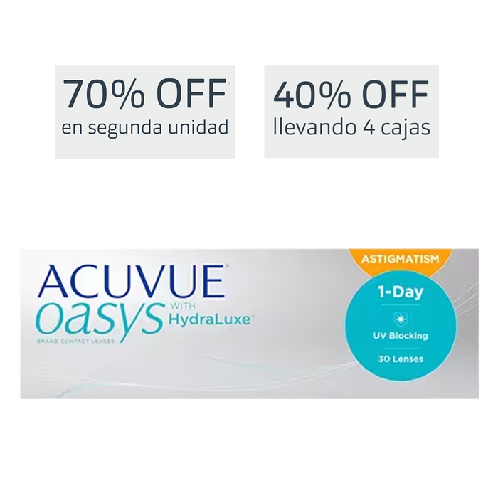 Lentes de contacto Acuvue Oasys 1 Day para astigmatismo