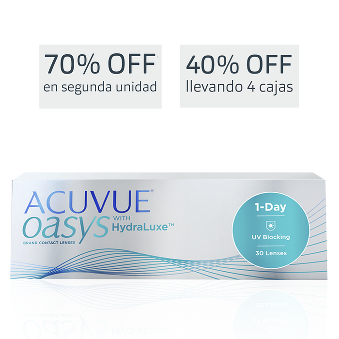 Lentes de contacto Acuvue Oasys 1 Day Hydraluxe