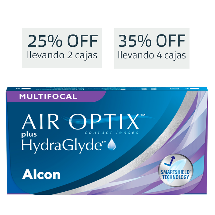 Lentes de contacto Air Optix Plus con Hydraglyde multifocal
