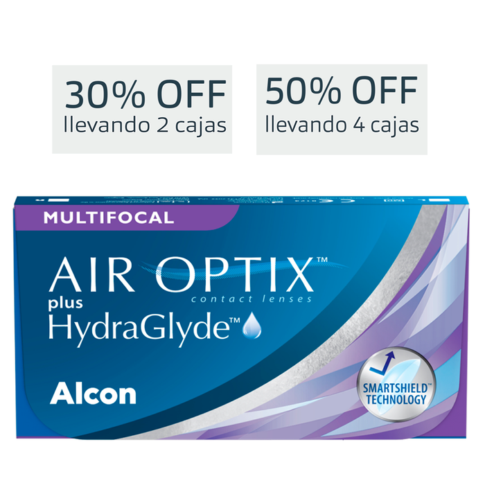 Lentes de contacto Air Optix Plus con Hydraglyde multifocal