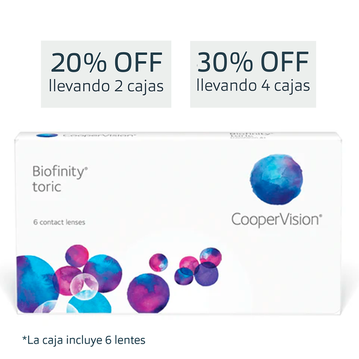 Lentes de contacto Biofinity para Astigmatismo