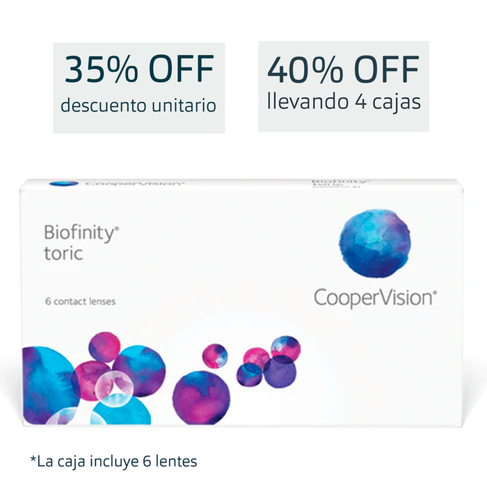 Lentes de contacto Biofinity para Astigmatismo