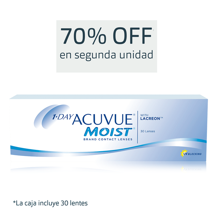 Lentes de contacto Acuvue Moist 1 Day