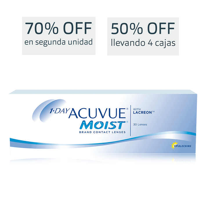 Lentes de contacto Acuvue Moist 1 Day