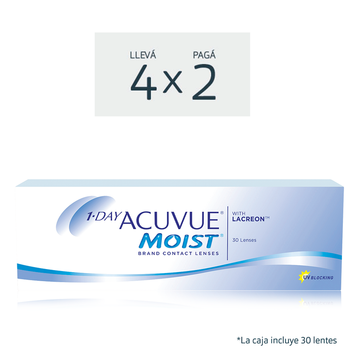 Lentes de contacto Acuvue Moist 1 Day