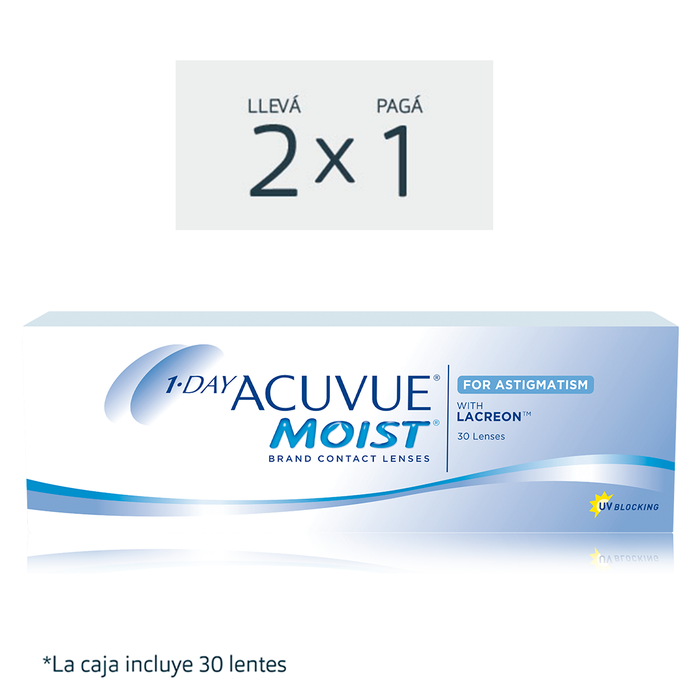 Lentes de contacto Acuvue Moist 1 Day para astigmatismo