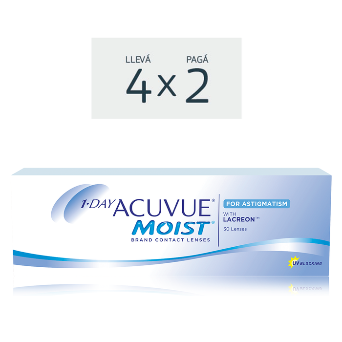Lentes de contacto Acuvue Moist 1 Day para astigmatismo