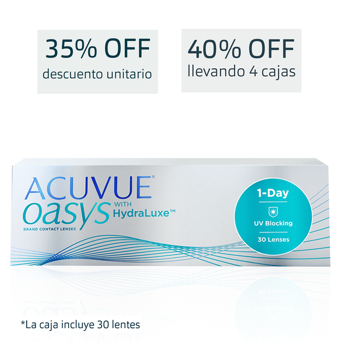 Lentes de contacto Acuvue Oasys 1 Day Hydraluxe