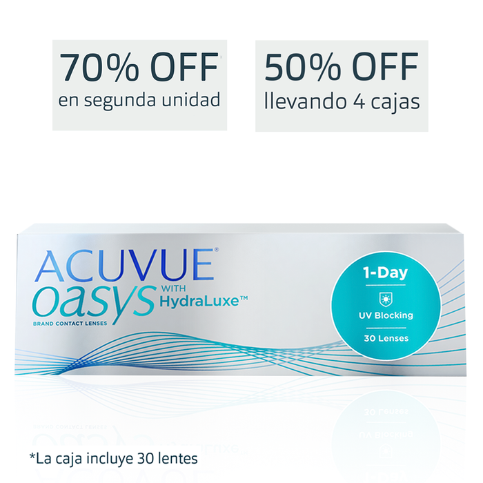 Lentes de contacto Acuvue Oasys 1 Day Hydraluxe