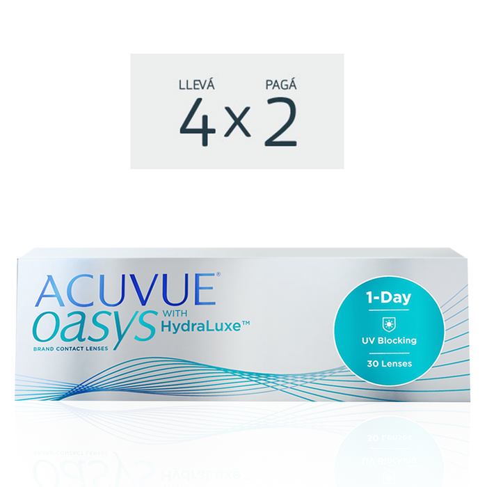 Lentes de contacto Acuvue Oasys 1 Day Hydraluxe