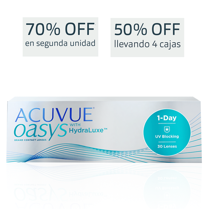 Lentes de contacto Acuvue Oasys 1 Day Hydraluxe