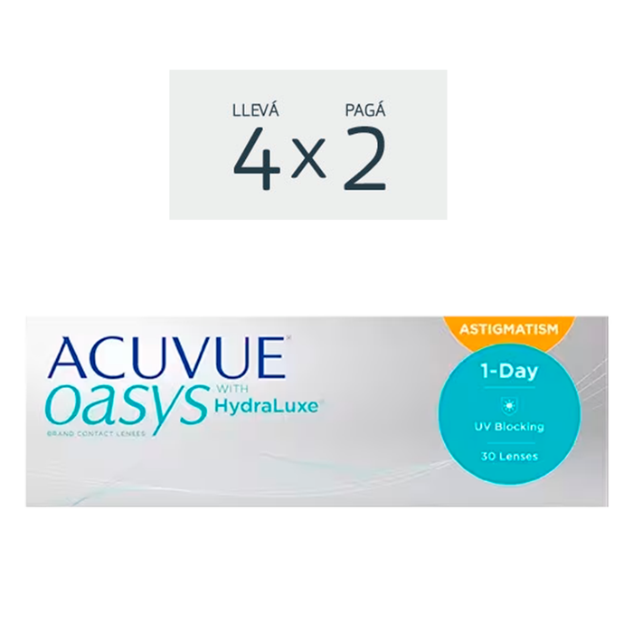 Lentes de contacto Acuvue Oasys 1 Day para astigmatismo