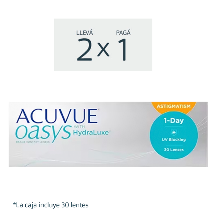 Lentes de contacto Acuvue Oasys 1 Day para astigmatismo