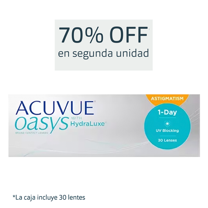 Lentes de contacto Acuvue Oasys 1 Day para astigmatismo