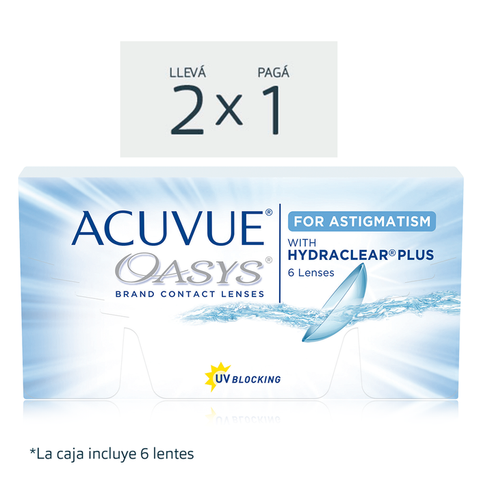 Lentes de contacto Acuvue Oasys para astigmatismo