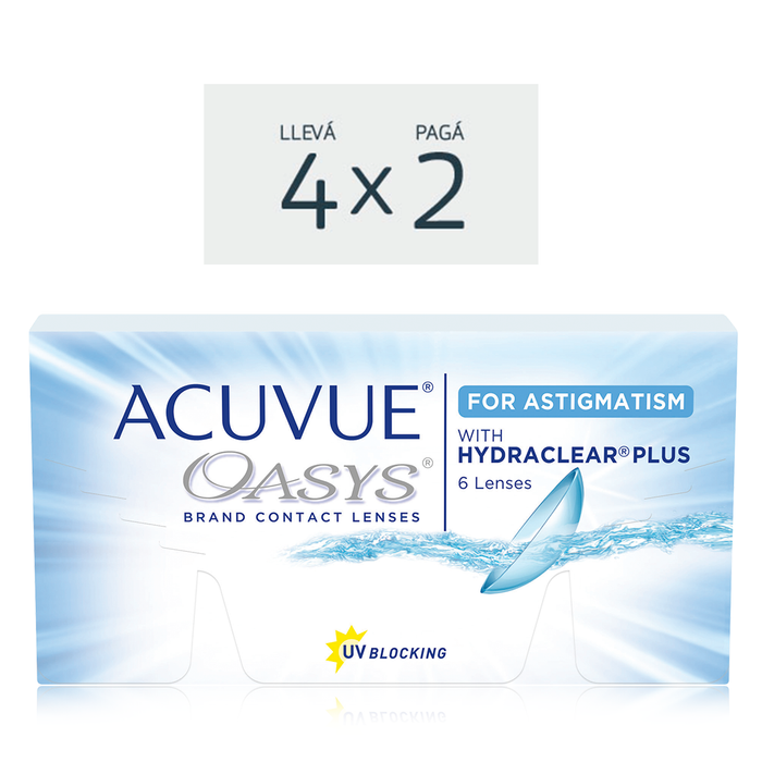 Lentes de contacto Acuvue Oasys para astigmatismo