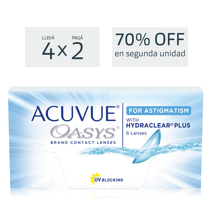 Lentes de contacto Acuvue Oasys para astigmatismo