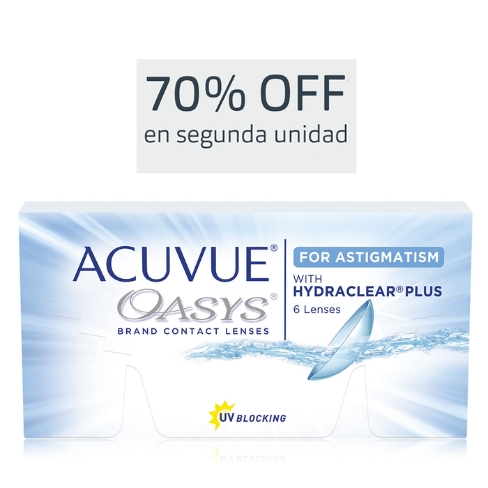 Lentes de contacto Acuvue Oasys para astigmatismo