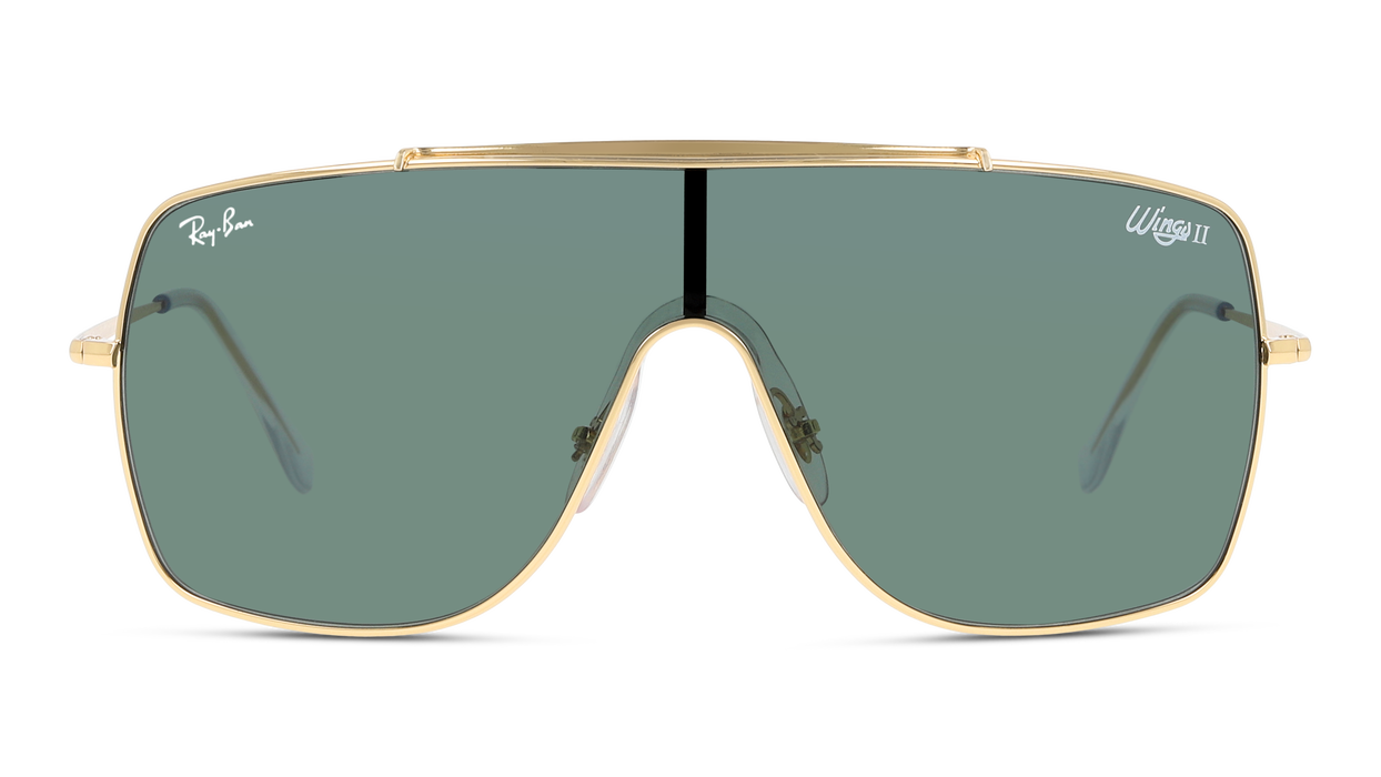 Anteojos de Sol Ray Ban Wings II RB3697 Gld Clr Blk