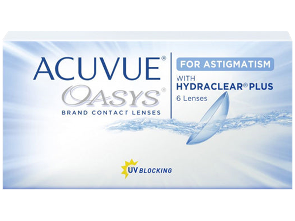 Lentes de contacto Acuvue Oasys para astigmatismo Mas Vision Argentina